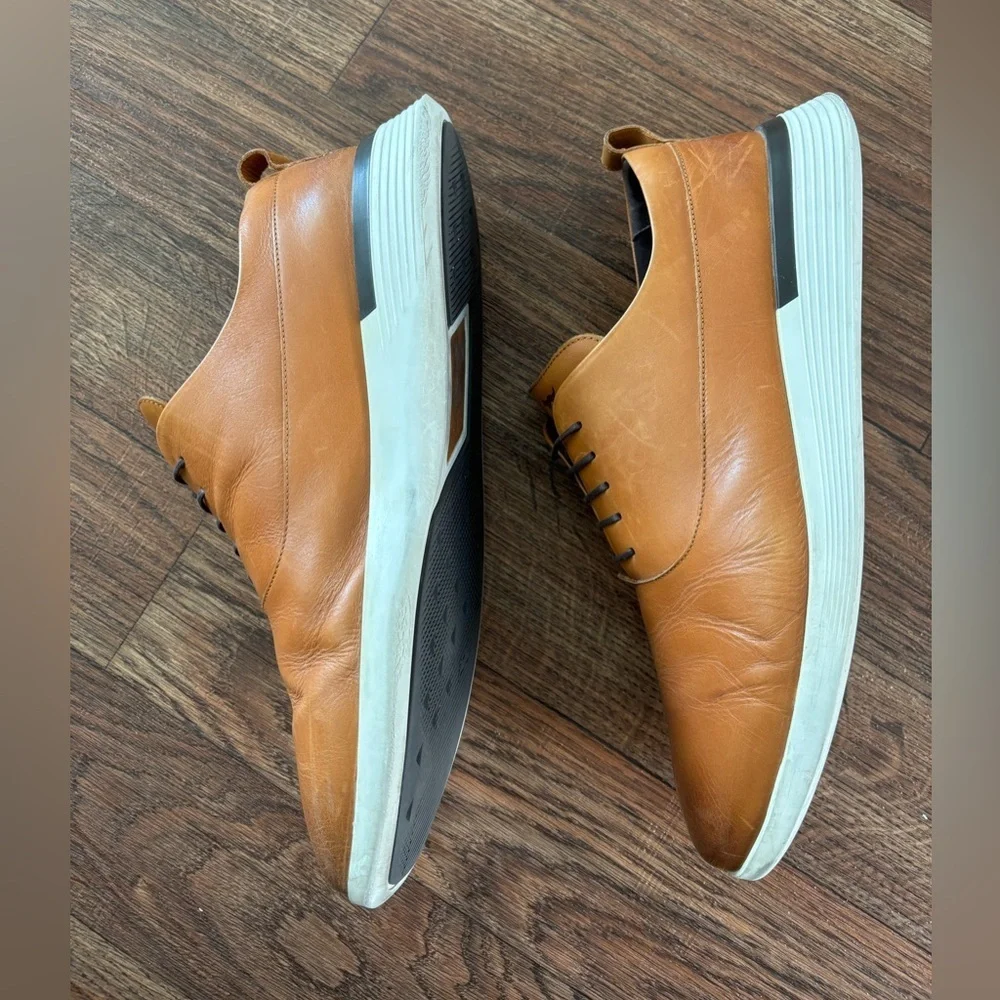 Wolf and Shepherd Tan Honey Leather Calfskin Crossover Longwing Shoes